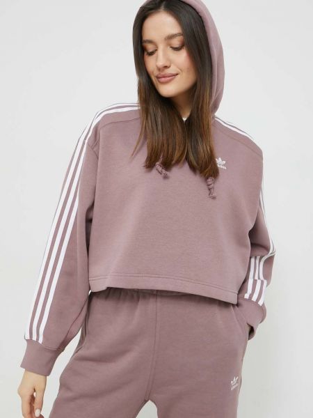 Bluza z kapturem relaxed fit Adidas Originals różowa