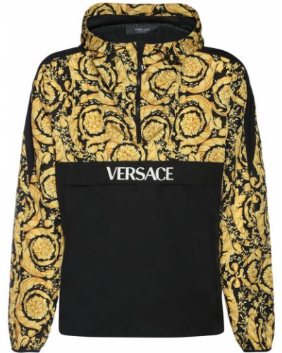 Bunda anorak s potlačou Versace Underwear čierna