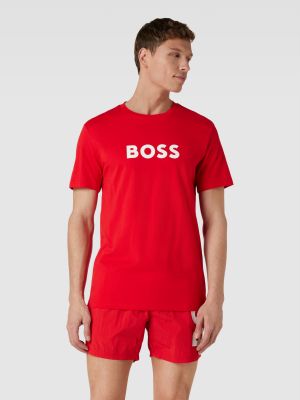 Koszulka z nadrukiem Boss czerwona