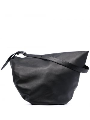 Кожаная круглая сумка Discord Yohji Yamamoto, черный