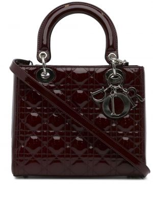 Τσάντα shopper Christian Dior κόκκινο
