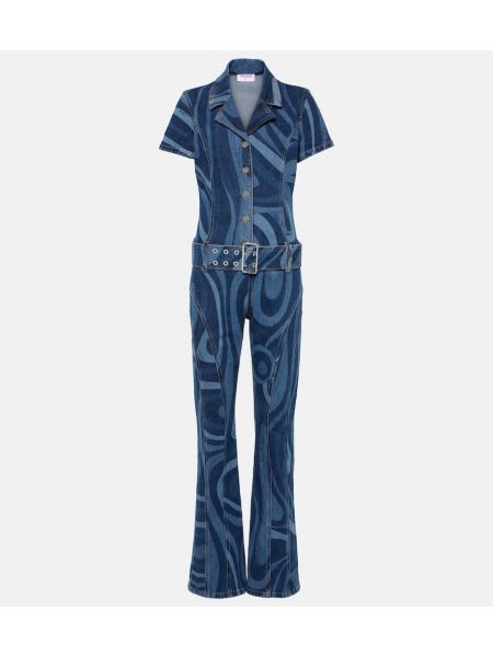 Ολόσωμη φόρμα με σχέδιο Pucci μπλε