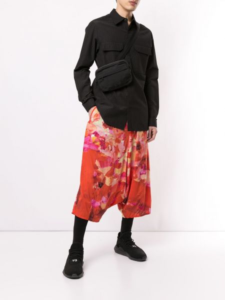 Pantalones con cordones de flores Yohji Yamamoto Pre-owned naranja