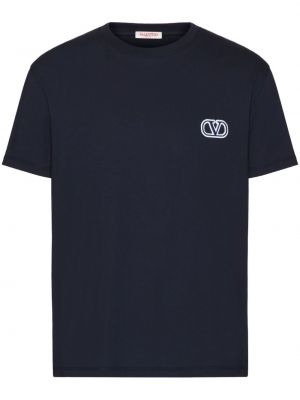 T-shirt en coton Valentino Garavani bleu