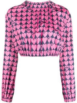 Bluza s printom s uzorkom srca Love Moschino
