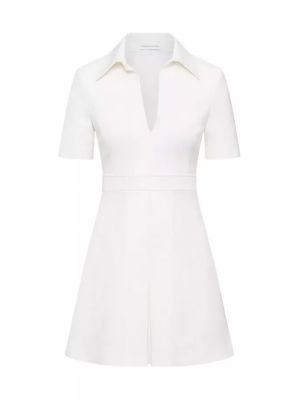 Итальянское мини-платье-рубашка со складками Milano Scanlan Theodore, cream