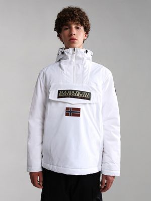 Vodootporna anorak jakna s kapuljačom Napapijri bijela