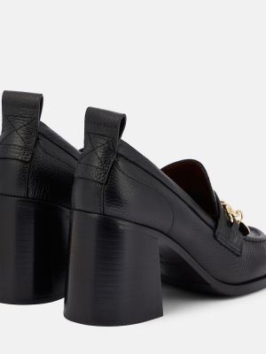 Кожени полуотворени обувки See By Chloã© черно
