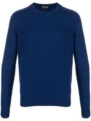 Sweter z kaszmiru Tom Ford niebieski