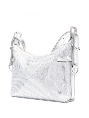 Taška přes rameno Givenchy stříbrná