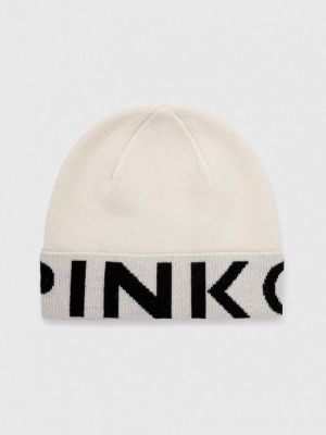 Dzianinowa czapka wełniana Pinko