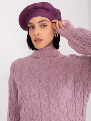 Beretė Fashionhunters violetinė