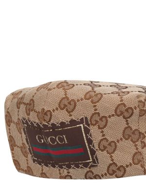 Bavlněný čepice Gucci béžový