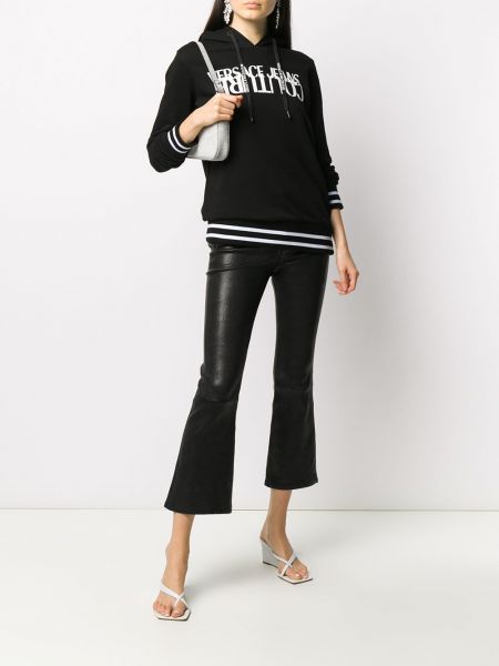 Sudadera con capucha Versace Jeans Couture negro