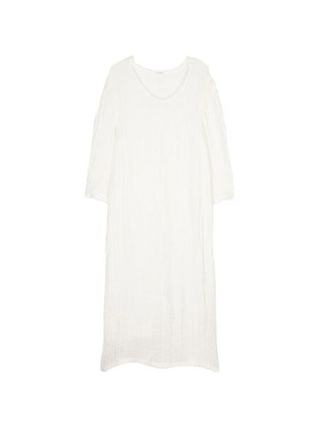 Lniana sukienka midi By Malene Birger biała