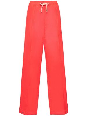 Kalhoty z nylonu relaxed fit Moncler Genius růžové