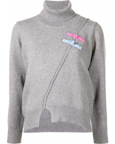 Кашмирен пуловер Lisa Von Tang сиво