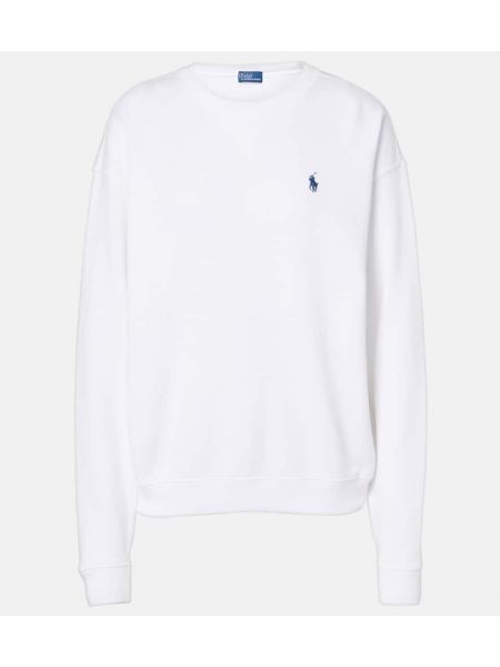 Pamuklu polar sweatshirt Polo Ralph Lauren beyaz