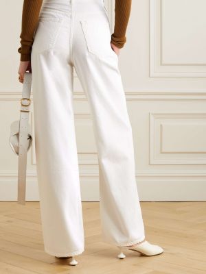 Белые джинсы с высокой талией Goldsign