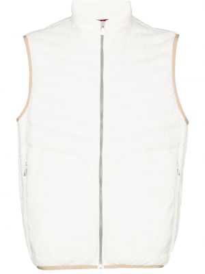 Vattert vest Brunello Cucinelli hvit