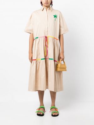 Kleid mit stickerei aus baumwoll Mira Mikati