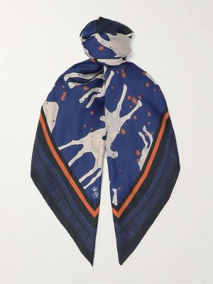 Шелковый шарф с принтом Alia A KIND OF GUISE синий