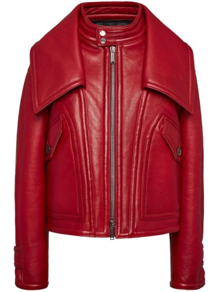 Lange jacke mit reißverschluss Dsquared2 rot