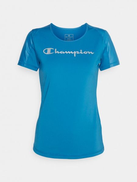 Koszulka z nadrukiem Champion niebieska