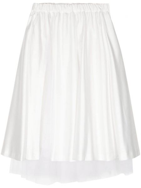 Saténová sukňa Noir Kei Ninomiya biela