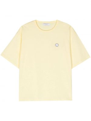 T-shirt aus baumwoll Société Anonyme gelb