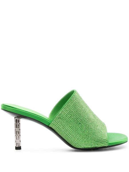 Papuci tip mules Givenchy verde