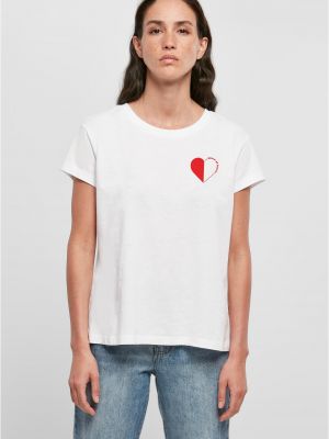 Тениска със сърца Days Beyond бяло