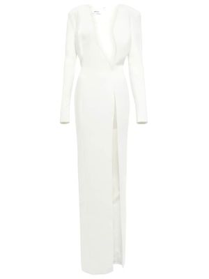 Aszimmetrikus hosszú ruha Mônot fehér