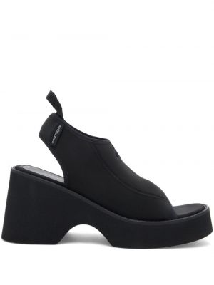 Sandale mit stickerei Courreges schwarz