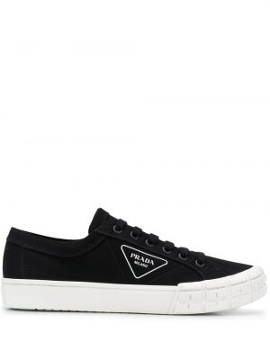 Canvas sneakers Prada svart