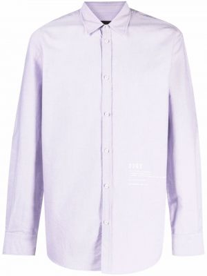 Camisa con estampado Dsquared2 violeta