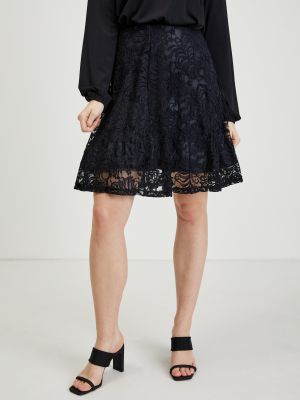 Φούστα με δαντέλα Orsay μαύρο
