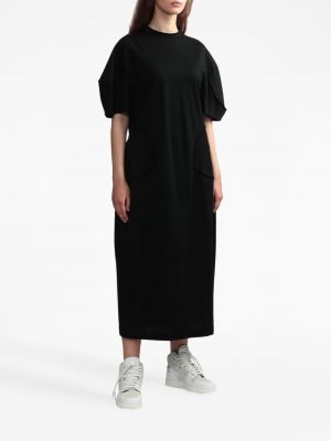 Bavlněné dlouhé šaty Enföld černé