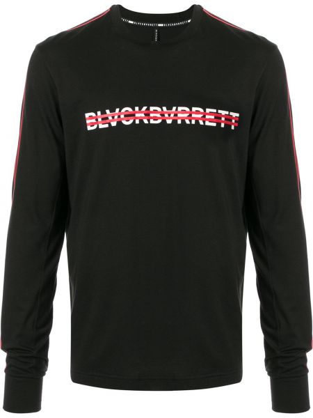 Camiseta a rayas Blackbarrett negro