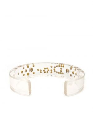 Bransoletka z kryształkami Christian Dior biała