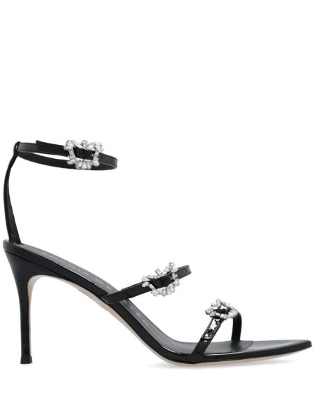 Krištáľové sandále Sophia Webster čierna