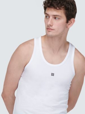 Βαμβακερό πουκάμισο από ζέρσεϋ Givenchy λευκό