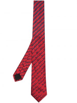 Seiden krawatte Moschino rot