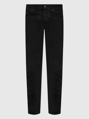 Прямые джинсы Saint Laurent черные
