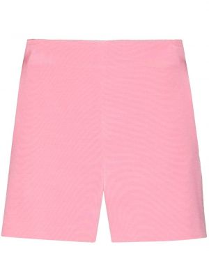 Pantalones cortos de cintura alta Valentino rosa