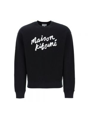 Bluza z okrągłym dekoltem Maison Kitsune czarna