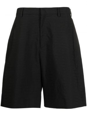 Bermuda kratke hlače iz žakarda Prada črna