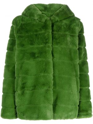 Manteau de fourrure à capuche Apparis vert
