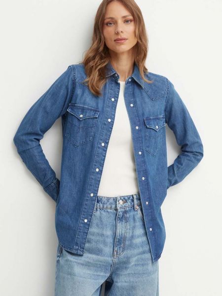 Koszula jeansowa Lauren Ralph Lauren niebieska