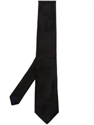 Selyem nyakkendő Corneliani fekete